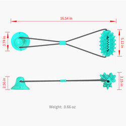 PAWS ASIA Factory Low Moq Teeth Cleaning Molar Interactive Improve IQ Pulling Suction Cup Dog Toy