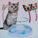 PAWS ASIA Suppliers Cute Electronic Automatic interactive Butterfly Cat Toy With Turntable
