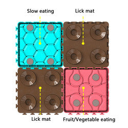 PAWS ASIA Wholesale Safe Silicone Slow Feeder Dog Lick Mat Pet Bath Train Food Plate Suck On The Wall
