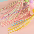 PAWS ASIA Manufacturers Plastic Colorful Tassel Interactive Teaser Cat Toy Wand With Bell