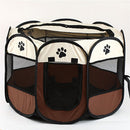 PAWS ASIA Suppliers Foldable Waterproof Oxford Breathable Mesh Dog Playpen Fence Cage Portable Pet Tent House Kennel Cat Carrier