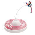 PAWS ASIA Suppliers Cute Electronic Automatic interactive Butterfly Cat Toy With Turntable