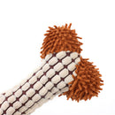 PAWS ASIA Suppliers Pet Chew Interactive Plush Teeth Cleaning Squeaker Dog Bone Toy