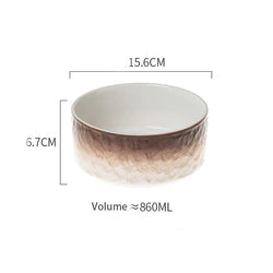 PAWS ASIA Suppliers Wholesale Custom Modern Unique Designed Luxury Ceramic Elevated Cat Bowl Dog With Wood Stand
