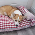PAWS ASIA Suppliers Modern Large Square Washable Soft Fluffy Stripes Pillow Cat Bed Dog