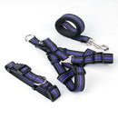 PAWS ASIA Manufacturers Dropshipping Polyester Reflective Adjustable Harness Set Dog Leash