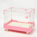 PAWS ASIA Suppliers Metal Cheap Indoor Breeding Rabbit Cage With Wheel For Sale