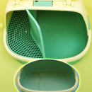 PAWS ASIA Manufacturers Luxury Enclosed Open Top Big Cat Litter Box Toilet With Small Corridor