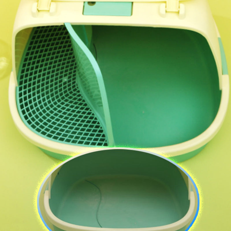 PAWS ASIA Manufacturers Luxury Enclosed Open Top Big Cat Litter Box Toilet With Small Corridor