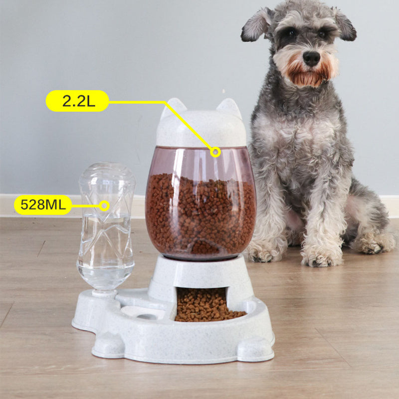PAWS ASIA Suppliers Eco Friendly Plastic Cute Automatic Self Filling Food And Water Dog Bowl Cat