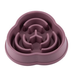 PAWS ASIA Suppliers Eco Friendly Plastic Portable Non Slip Slow Feeder Dog Bowl Travel