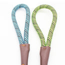 PAWS ASIA Factory White Luxury Durable Personalized Fancy Stripe Pet Dog Leash Thick Rope