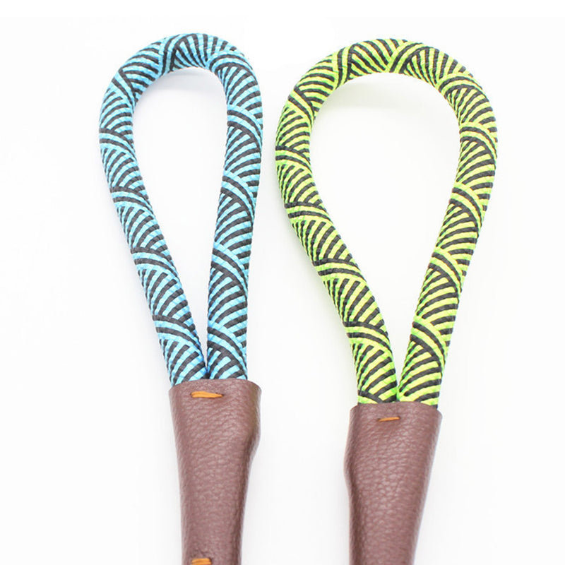 PAWS ASIA Factory White Luxury Durable Personalized Fancy Stripe Pet Dog Leash Thick Rope