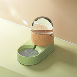 PAWS ASIA Wholesale New Luxury Automatic Plastic Food And Water Self Filling Double Dog Bowl Cat Set