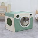PAWS ASIA Manufacturer Sisal Cute Camera Shape Washable Foldable Cat Tunnel Toy Bed House