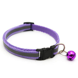 PAWS ASIA Suppliers Low Price  Customizable Bulk Reflective Cute Bell Plain Dog Collar Cat