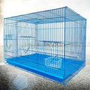 PAWS ASIA China Wholesale Metal Wire Mesh Square Small Bird Cages With Bowl For Sale