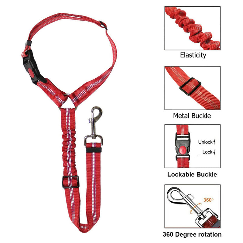 PAWS ASIA Wholesale Multi Use Reflective Elasticity Long Safety Unique Car Dog Leash