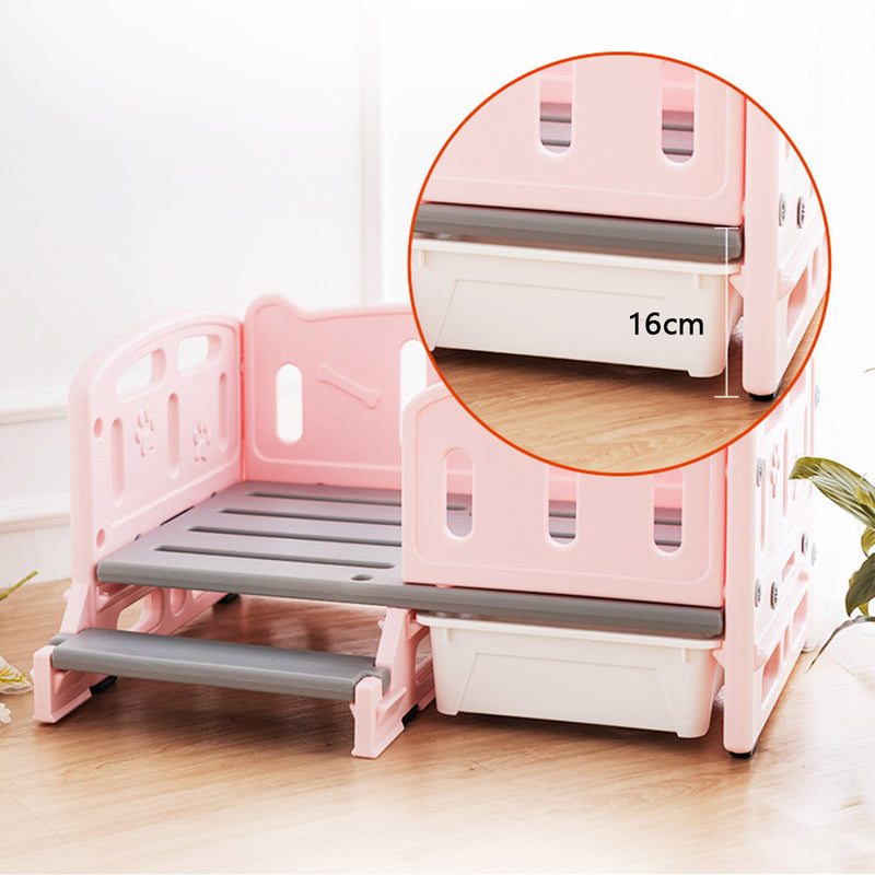 PAWS ASIA Wholesale Luxury Cute Waterproof Plastic Detachable Pet Sleeping Dog Bed With Stairs