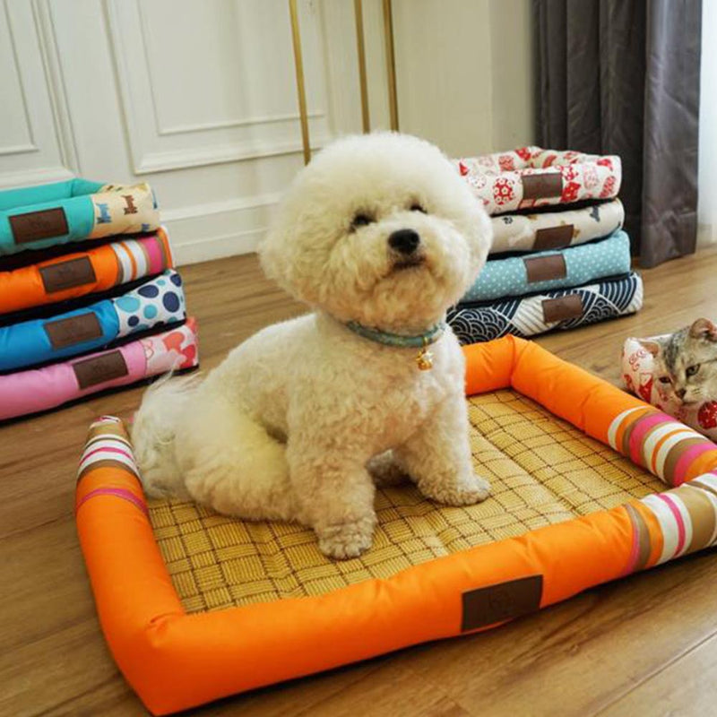 PAWS ASIA Wholesale Summer Cool Mat Washable Square Pet Beds Dog Cat