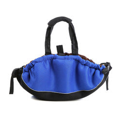 PAWS ASIA Factory Mesh Travel Multifunctional Portable Round Dog Bed Or Mat Pet Bag With Handle