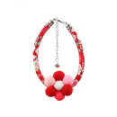 PAWS ASIA Wholesale Best Popular New Wedding Cat Collar Necklace With Flower Jewelry