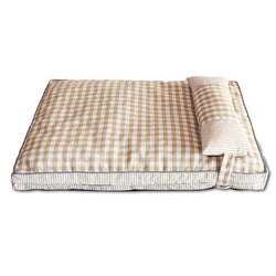 PAWS ASIA Suppliers Modern Large Square Washable Soft Fluffy Stripes Pillow Cat Bed Dog