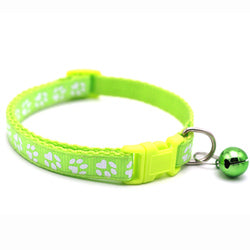 PAWS ASIA Wholesale Pet Supplies Cheap Fashion Adjustable Safety Release Dog Cat Collar With Bell
