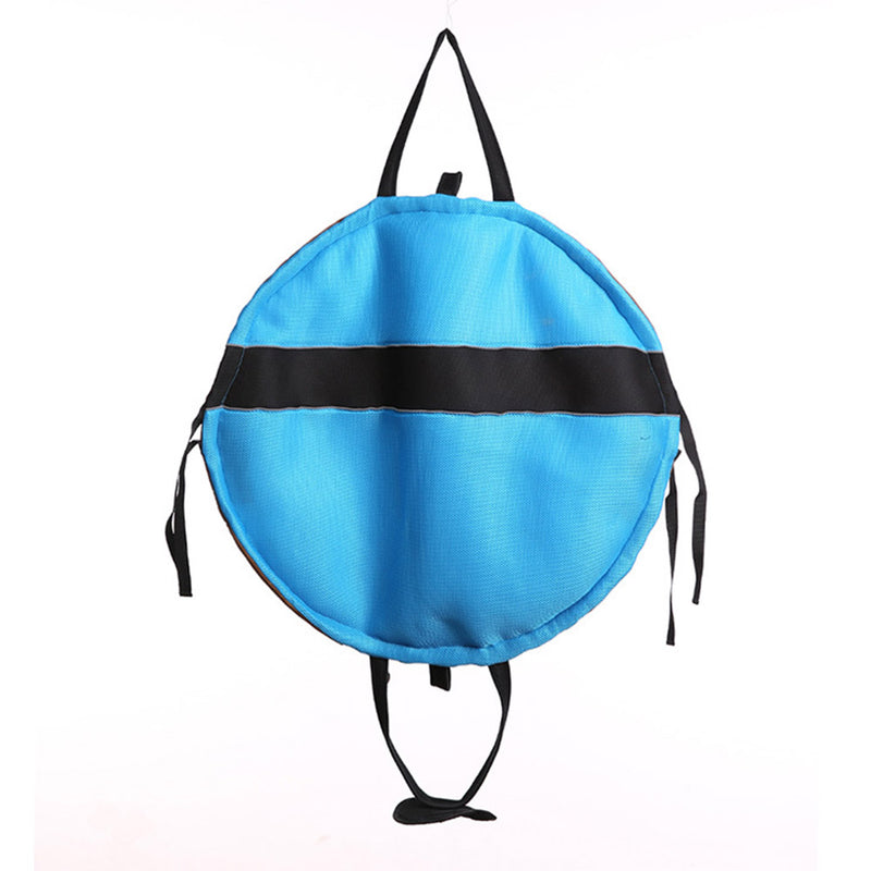 PAWS ASIA Factory Mesh Travel Multifunctional Portable Round Dog Bed Or Mat Pet Bag With Handle