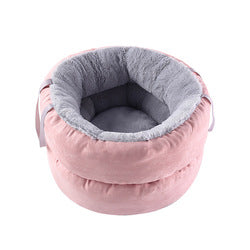 PAWS ASIA Ebay Top Sale Winter Deluxe Outdoor Portable Pink Warm Cave Cat Kennel Dog