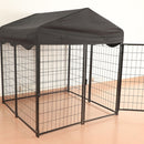 PAWS ASIA Factory Metal Tube Breathable Outdoor Foldable Dog Playpen With Cover Pet Fence Exercise