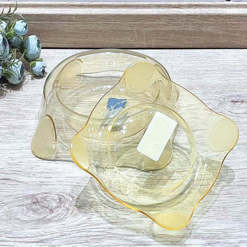 PAWS ASIA Manufacturers Plastic Raised Feed Water And Food Transparent Cat Bowl Dog