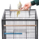 PAWS ASIA Chinese Factory Metal White Parrot Macaw Open Top Breeding Big Bird Cage With Tray Aviary