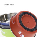 PAWS ASIA Wholesale High Quality Printed Portable Non Slip Large Stainless Steel Dog Food Bowls