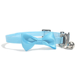 PAWS ASIA Lazada Hot Sale Nylon Small Multi Color Pet Collar Bow With Bell Cat Jewelry Dog