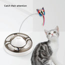 PAWS ASIA Suppliers Cute Electronic Automatic interactive Butterfly Cat Toy With Turntable