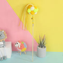 PAWS ASIA Manufacturers Plastic Colorful Tassel Interactive Teaser Cat Toy Wand With Bell