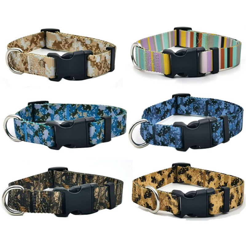 PAWS ASIA Suppliers Custom Nylon Camo Luxury Summer Breathable Large Dog Collar