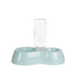 PAWS ASIA Wholesale Plastic 2 In 1 Water Bottle Double Dog Bowl Cat Eating Drinking