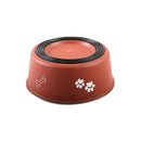 PAWS ASIA Wholesale High Quality Printed Portable Non Slip Large Stainless Steel Dog Food Bowls