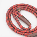 PAWS ASIA Factory White Luxury Durable Personalized Fancy Stripe Pet Dog Leash Thick Rope