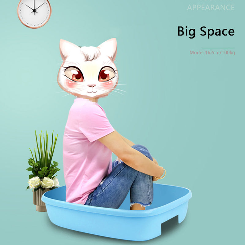 PAWS ASIA Manufacturers Brown Large Space Enclosure Cat Litter Box With Drawer And Shovel Pet Toilet