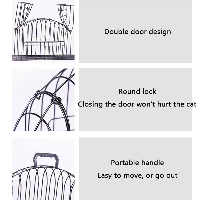 PAWS ASIA Wholesale Metal Durable Anti Scratch Cat Cage For Bathing Pet Shower Carrier