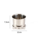 PAWS ASIA Factory Stainless Steel Height Adjustable Portable Pet Travel Transport Feeding Fixed Hanging Dog Bowl