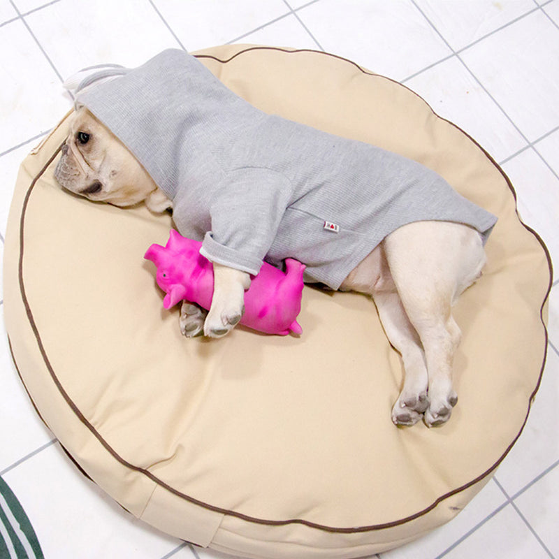 PAWS ASIA Suppliers Custom Private Label Waterproof Pink Round Donut Cat Dog Bed