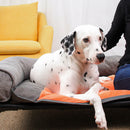 PAWS ASIA Factory Steel Framed Outdoor Travel Anti Slip Washable Elevated Camp Cooling Dog Bed Pet Cot