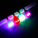 PAWS ASIA Manufacturer Rechargeable Safety Colorful LED Small Pet Collar Charms