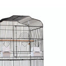 PAWS ASIA Wholesale Cheap White Steel Wire Breeding Large Bird Cage With Stand
