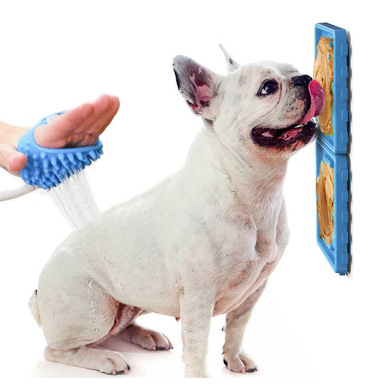 PAWS ASIA Wholesale Safe Silicone Slow Feeder Dog Lick Mat Pet Bath Train Food Plate Suck On The Wall