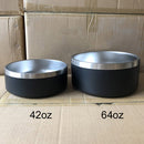 PAWS ASIA Wholesale New High Quality Double Stainless Steel Dog Bowl With Non Slip Silicone Bottom